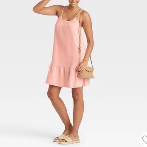 Universal Thread sleeveless Tiered Gauze Dress Size S